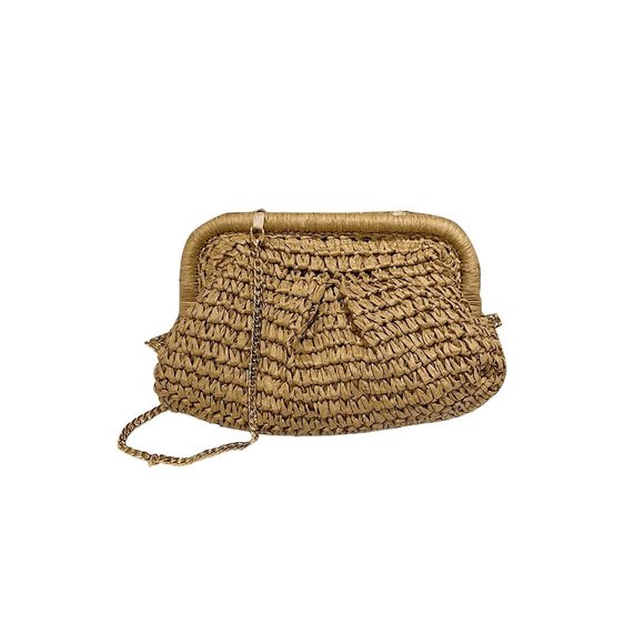 Clutch Handbags Straw Woven Bag Casual Summer Beach Vacation Bags :3 - Picture 1 of 7